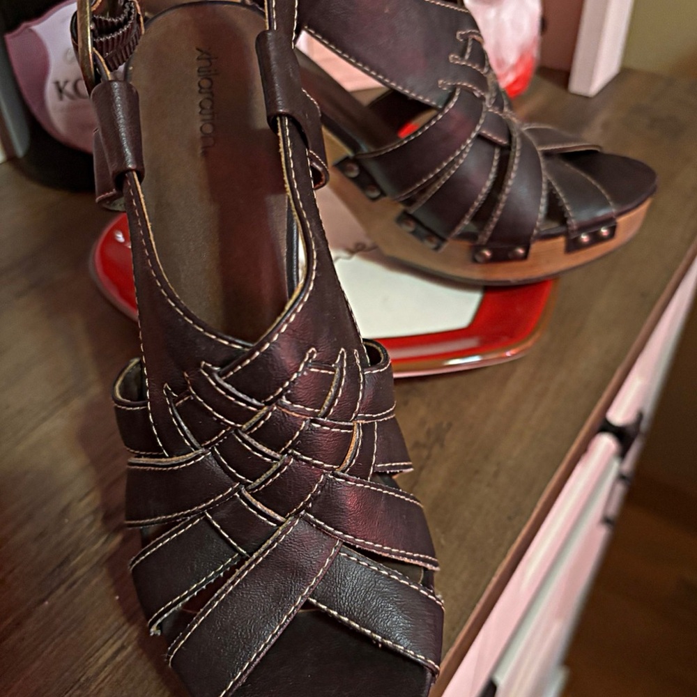 Brown Strappy Sandals